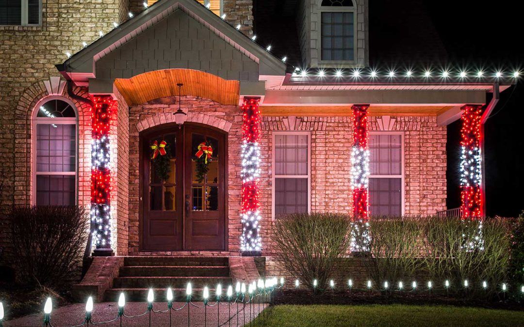 christmas lights for outside pillars