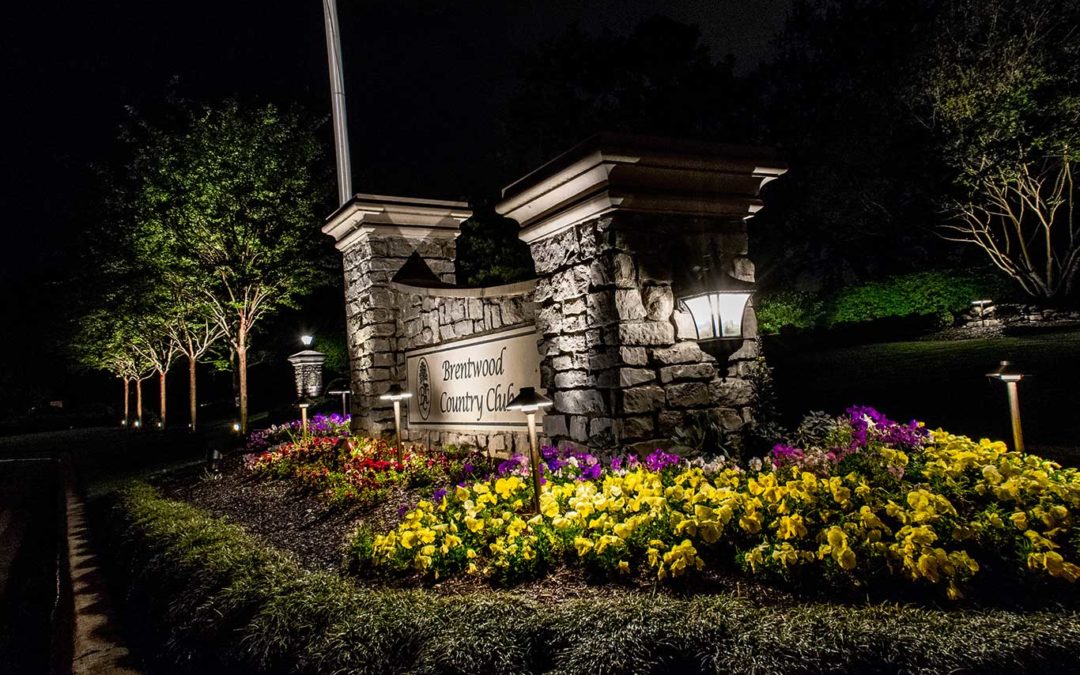 Brentwood Country Club Neighborhood Entrance Lighting