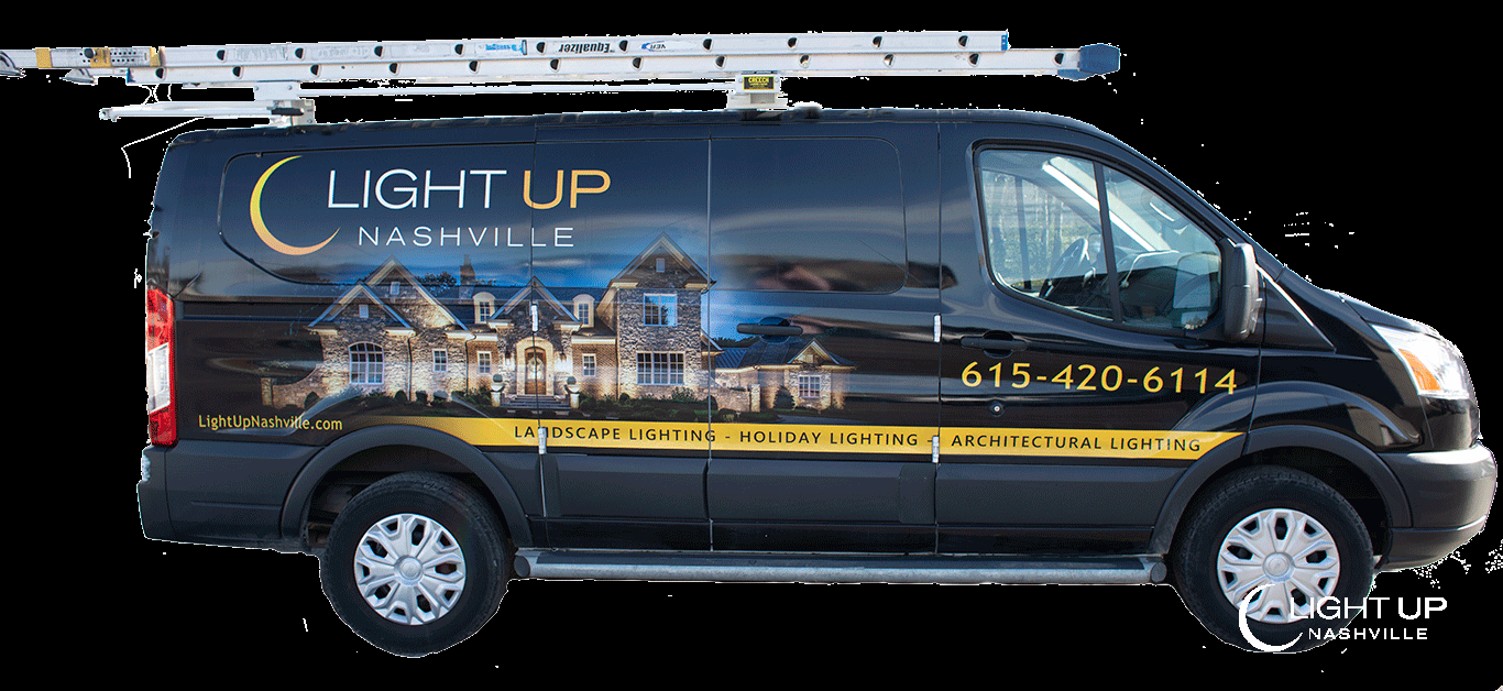 outdoor lighting van wrap Light Up Nashville