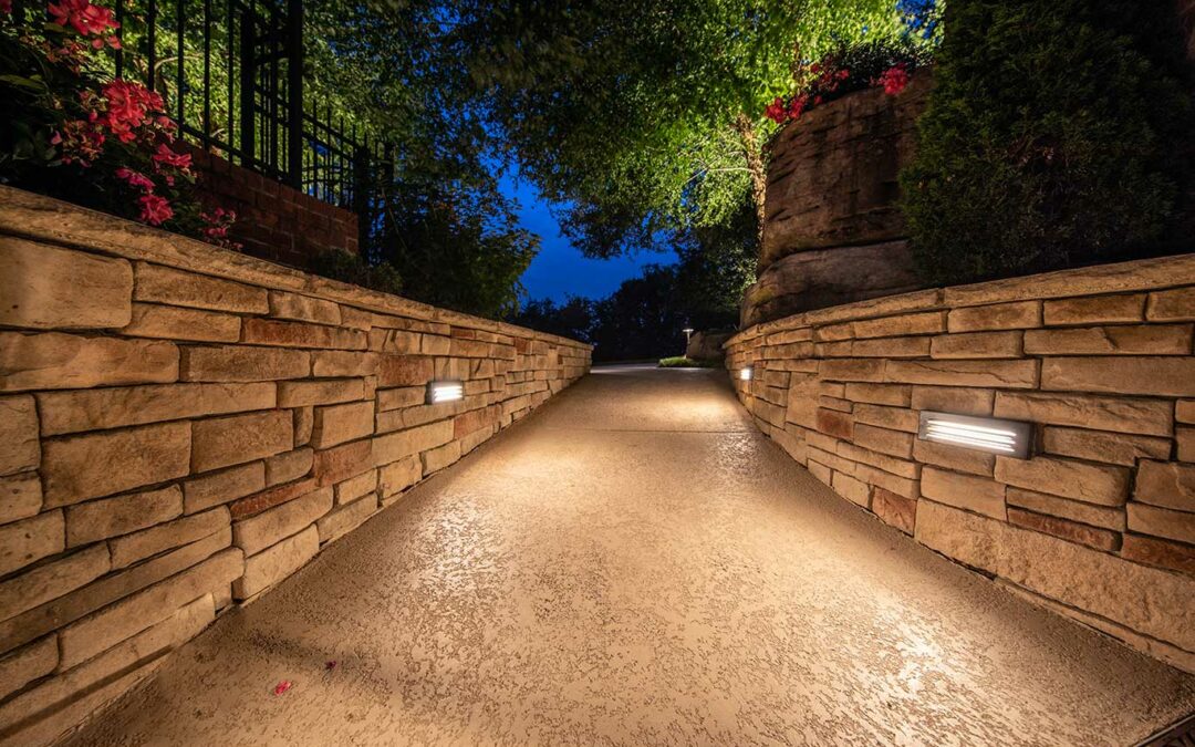 outdoor walkway lighting