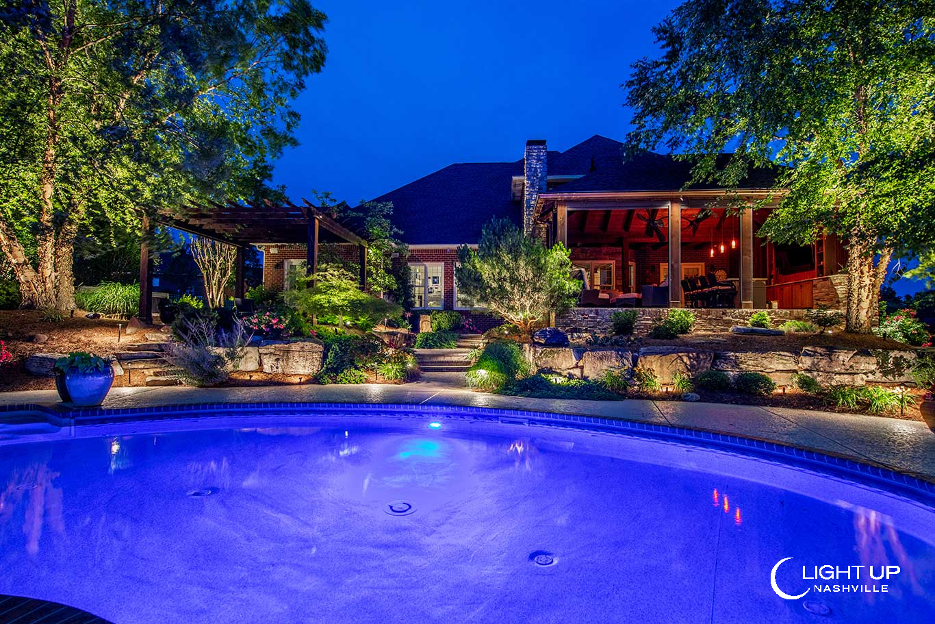 Backyard Resort Lighting | Light Up Nashville